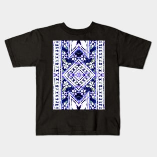 Fijian Tapa Cloth 110 by Hypersphere Kids T-Shirt